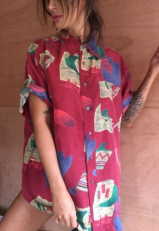 OVERSIZED RETRO 90S 80S VINTAGE UNISEX FESTIVAL SHIRT