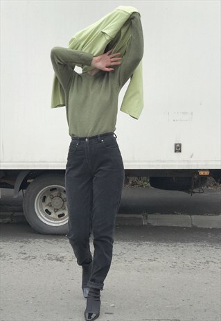 HIGH WAISTED CORDUROY TROUSERS