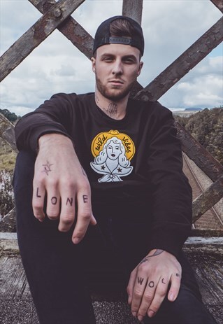 'WILD VIBES' BLACK SWEATSHIRT