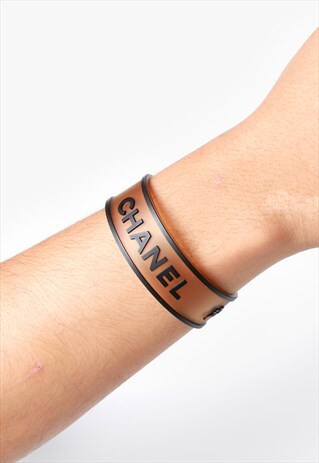 2001 CHANEL RUBBER CLOVER JELLY BRACELET
