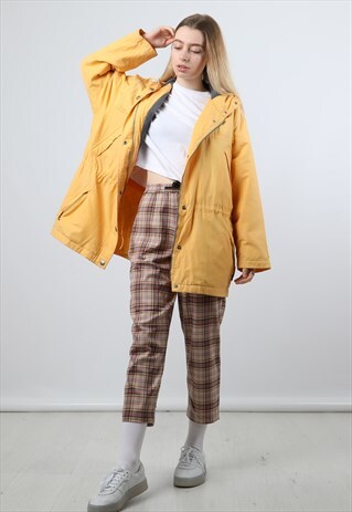 VINTAGE EDDIE BAUER LARGE YELLOW PARKA JACKET