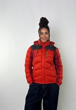 Orange y2ks Mont Bell Puffer Jacket Coat