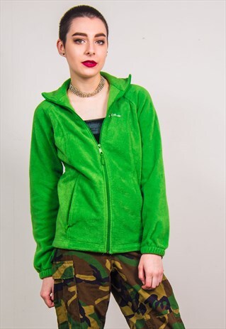 COLUMBIA VINTAGE 90'S GREEN FLEECE JACKET
