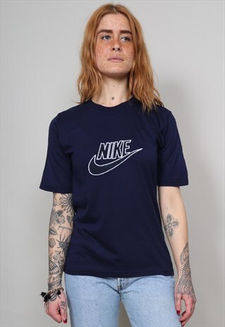VINTAGE 90'S NIKE NAVY BLUE T-SHIRT