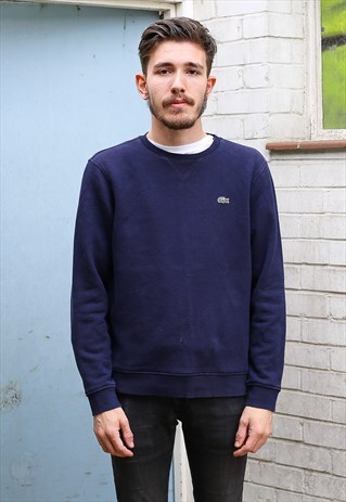DARK NAVY BLUE LACOSTE SWEATER