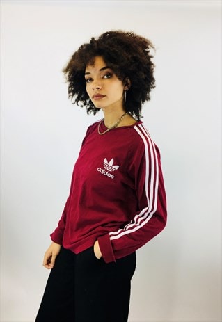 VINTAGE ADIDAS TREFOIL LONG SLEEVE T SHIRT