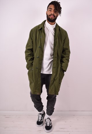 MENS VINTAGE JACKET LARGE GREEN 90S