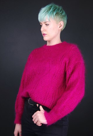 VINTAGE PINK KNIT PULLOVER JUMPER