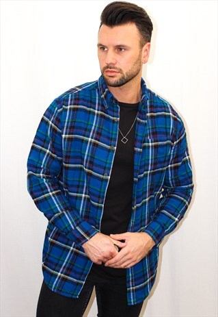VINTAGE PLAID FLANNEL SHIRT