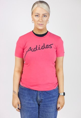VINTAGE ADIDAS PINK T-SHIRT