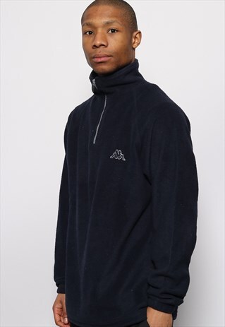 VINTAGE KAPPA 1/4 ZIP FLEECE BLUE