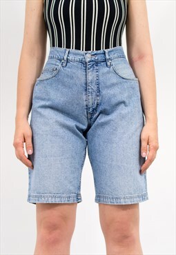 Vintage 90s denim shorts in blue