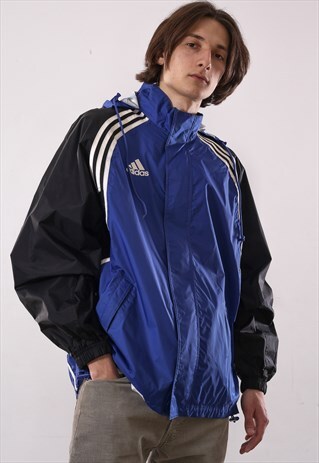 VINTAGE MENS ADIDAS WINDBREAKER WATERPROOF JACKET