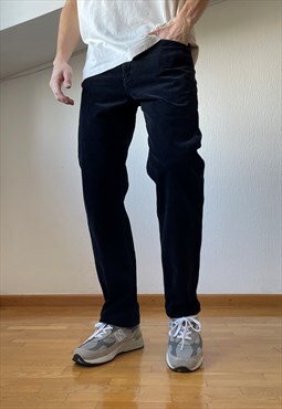 Vintage LEVIS Corduroy Pants Work Trousers 90s Black