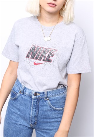 VINTAGE 90S NIKE GREY TOP T-SHIRT