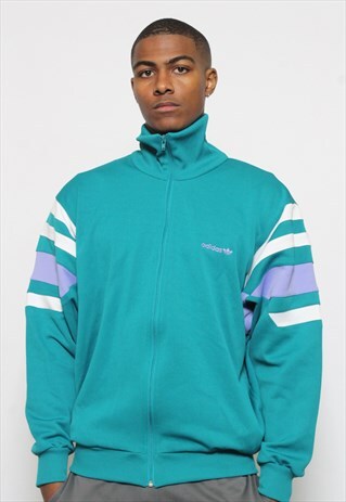 VINTAGE ADIDAS GREEN TRACK JACKET