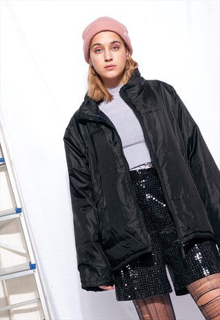VINTAGE PUFFER JACKET 90S WINDBREAKER JACKET GRUNGE COAT