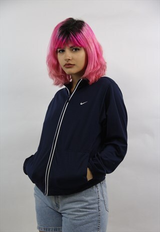 VINTAGE NIKE NAVY SPORTS JACKET