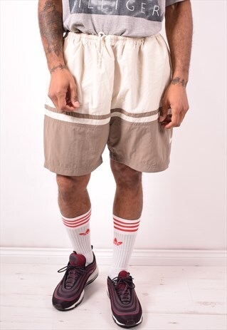 NIKE MENS VINTAGE SHORTS XXL KHAKI 90S