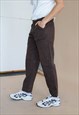 VINTAGE Y2K STRAIGHT FIT ANKLE MID WAIST COTTON TROUSERS W36