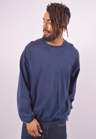 VINTAGE HENRI LLOYD SWEATSHIRT JUMPER NAVY BLUE