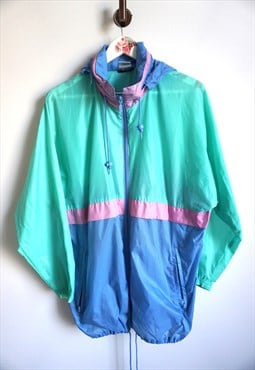 Vintage Raincoat Parka Windbreaker Jacket Rain Coat Track