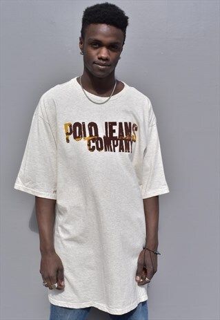 VINTAGE 90S RALPH LAUREN POLO JEANS OVER SIZED T-SHIRT