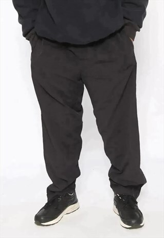 VINTAGE LOTTO SPORT LOGO BOTTOMS TRACK BLACK