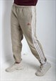 Vintage Adidas Fleece Jogging Bottoms Beige