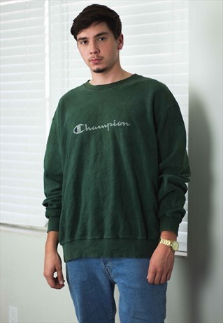 VINTAGE CHAMPION SWEATSHIRT BIG LOGO 90S X 21.4