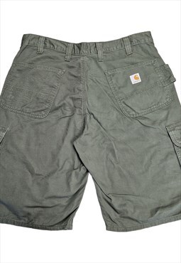 Men's Carhartt Cargo Shorts in Khaki Green Size W36