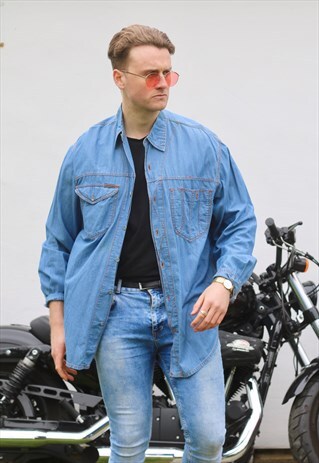 CALVIN KLEIN USA LIGHTWEIGHT DENIM SHIRT