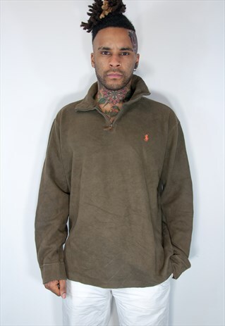 RALPH LAUREN 1/4 ZIP SWEATSHIRT