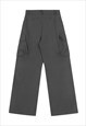 CARGO POCKET JOGGERS UTILITY PANTS SKATER TROUSERS IN GREY