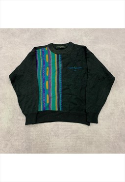 Vintage abstract knitted jumper Men's M