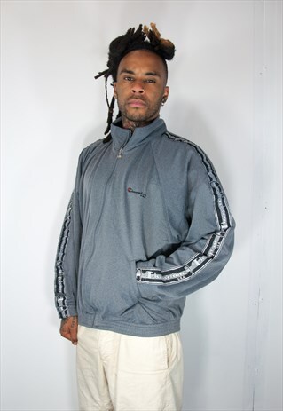 CHAMPION GREY VINTAGE TRACKSUIT TOP