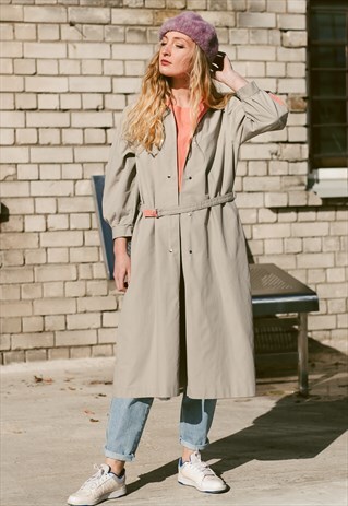 VINTAGE 80S PULLOVER DUSTER COAT