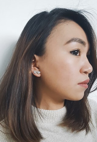 HEART SURGICAL STEEL EARRING STUDS