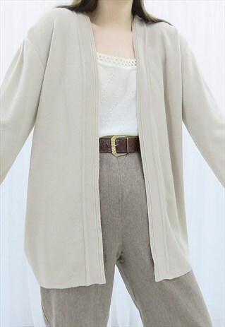 90S VINTAGE BEIGE CARDIGAN