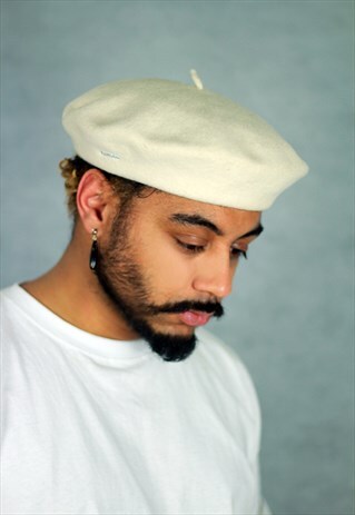 VINTAGE KANGOL WOOL CREAM BERET