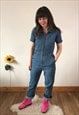 Vintage Blue Denim Jumpsuit