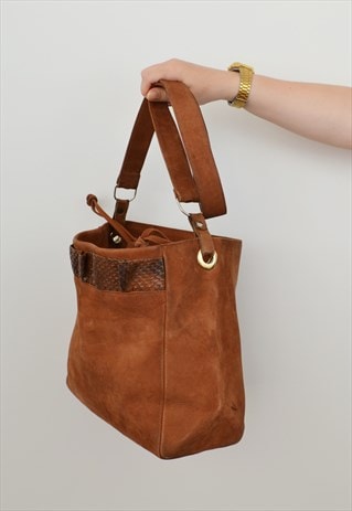 GUY LAROCHE LEATHER SHOULDER BAG