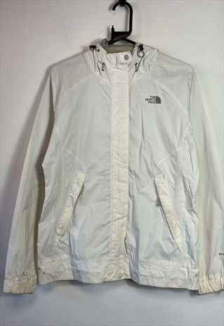 WHITE NORTH FACE HYVENT JACKET WOMENS MEDIUM