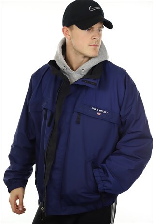 VINTAGE RALPH LAUREN POLO SPORT JACKET BLUE
