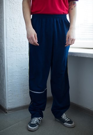 VINTAGE 80'S NAVY VELVET PANTS