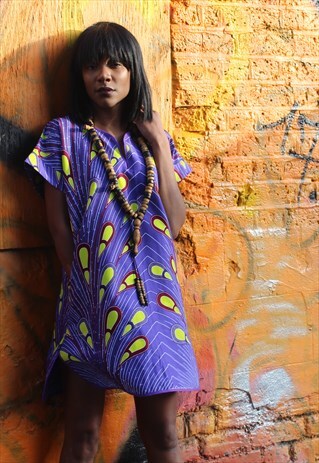 AFRICAN DRESS - SHIFT DRESS - FESTIVAL DRESS