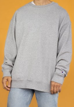 Vintage Champion Sweatshirt Basic in Grey XXL