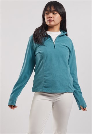 VINTAGE THE NORTH FACE 1/4 ZIP FLEECE SWEATSHIRT