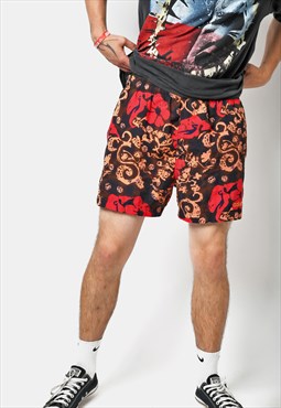 Adidas Originals vintage summer shorts mens red colourful 