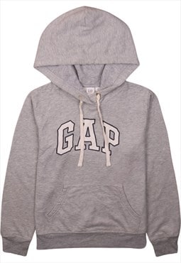 Vintage 90's Gap Hoodie Spellout Pullover Grey XSmall